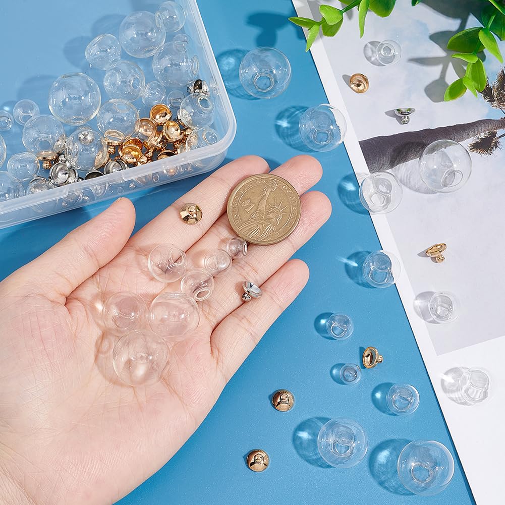 30 Bottigliette Di Vetro In Miniatura PH PandaHall | 16mm Con Tappi | Per Creazioni Fai Da Te