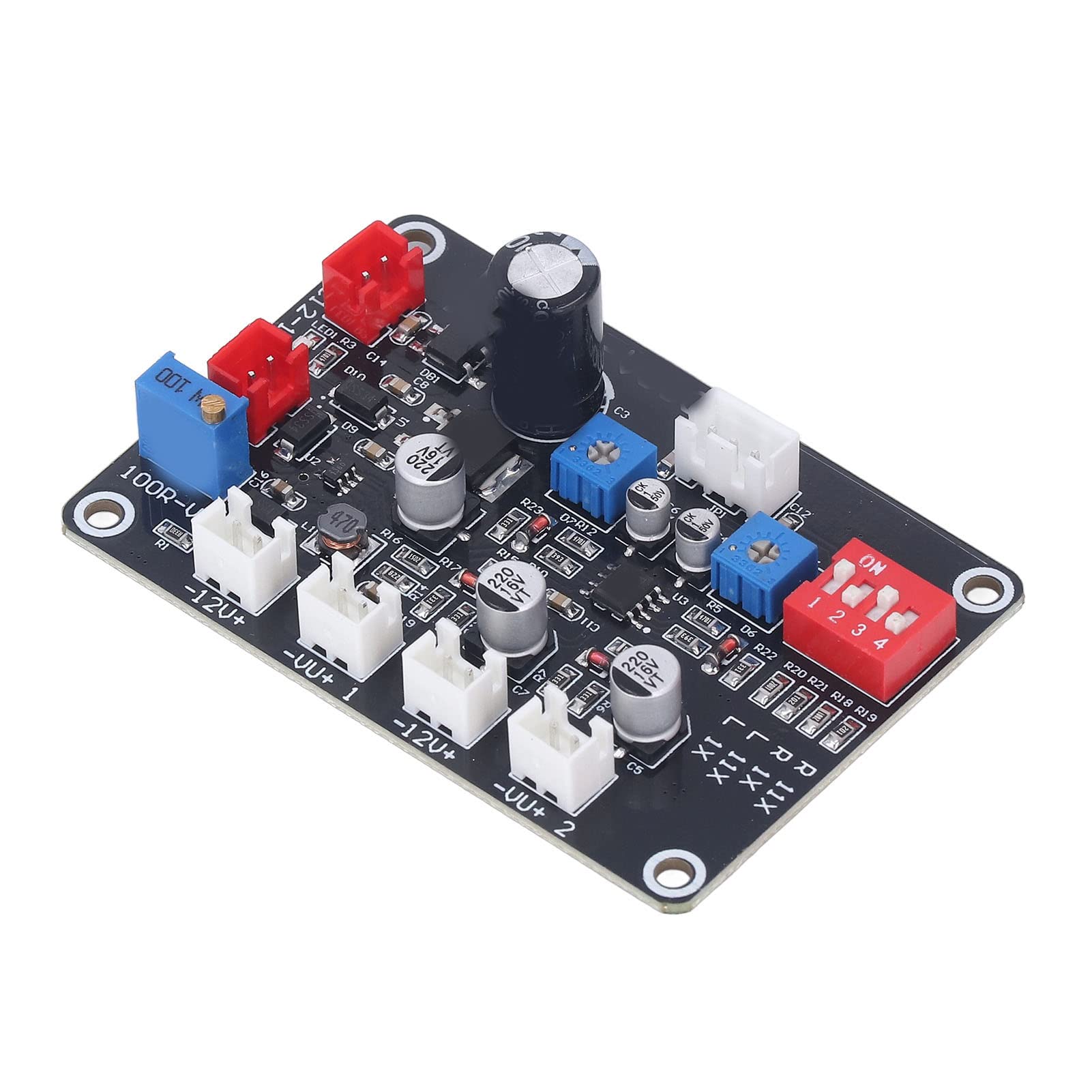 Rengue Indicatore di Livello VU Meter con Scheda Driver 2 Pezzi Retroilluminazione Regolabile Preamp Kit per DIY Home Recording Studio Car