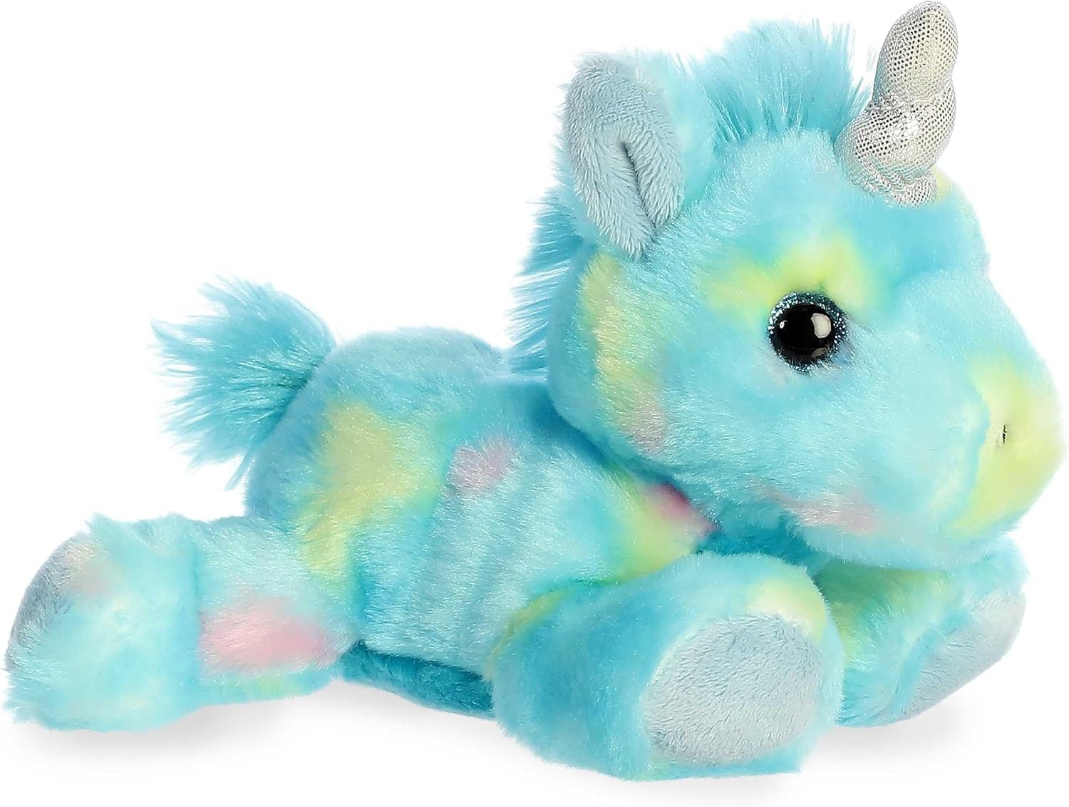 Aurora® Vibrant Bright Fancies™ Blueberryripple Unicorn™ Stuffed Animal - Eye-Catching Fun - Delightful Cuddles - Blue 8 Inches