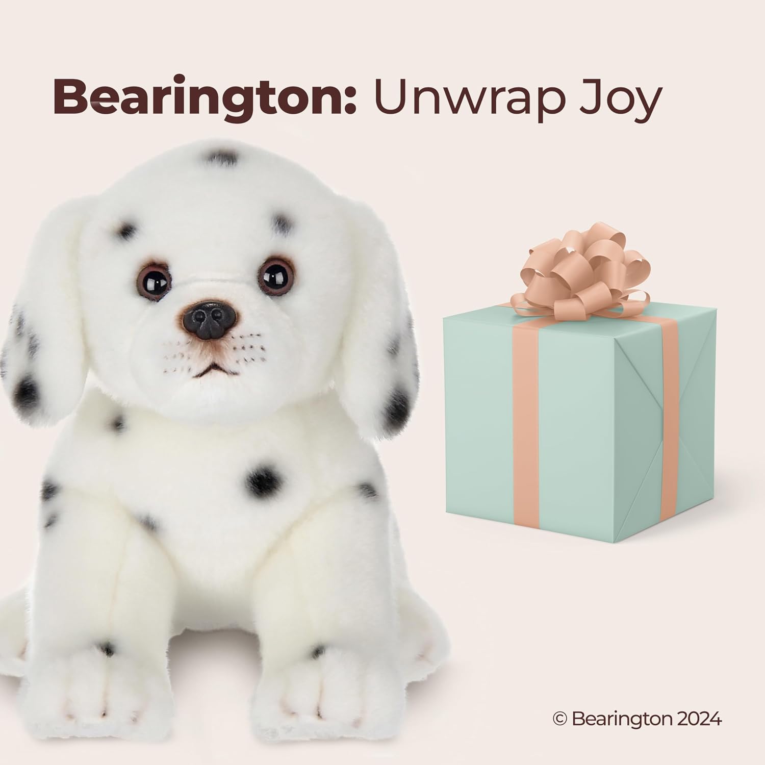 Bearington Diggs The Dalmatian Stuffed Animal - 13 Inch Dog Stuffed Animal, for Ages 3-14