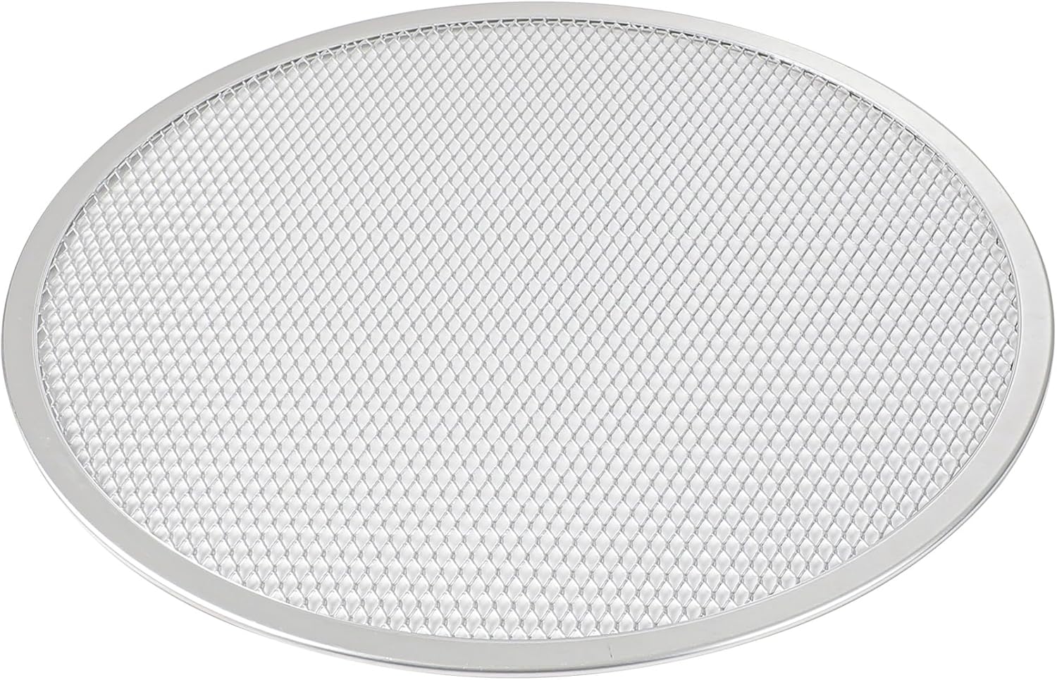 Restaurantware 11 Inch Aluminum Pizza Screen Pack of 144 Mesh Baking Tool For Crispy Crust, Lightweight Stackable Seamless Rim Rust-Resistant Baking Screen, Reusable for Pizzerias, Home Oven Use