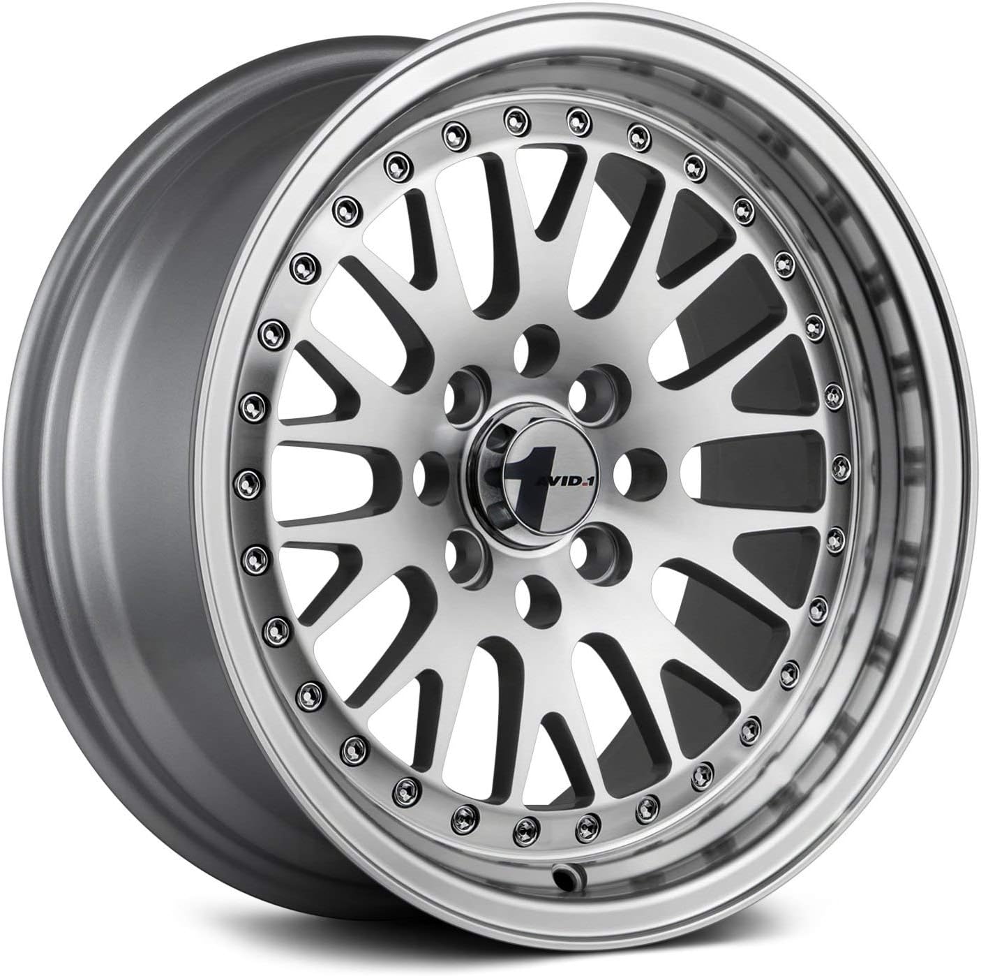 AVID.1 AV-12 Hypersilver 16x8 Custom Wheel – 4x4.5 Bolt Pattern with +25 Offset – Lightweight Performance Alloy Wheel – Premium Multi-Spoke & Track-Ready Car Accessories