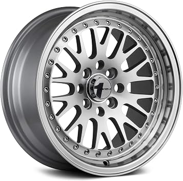 AVID.1 AV-12 Hypersilver 16x8 Custom Wheel 4x4.5 Bolt Pattern with +25 Offset Lightweight Performance Alloy Wheel Premium Multi-Spoke & Track-Ready Car Accessories
