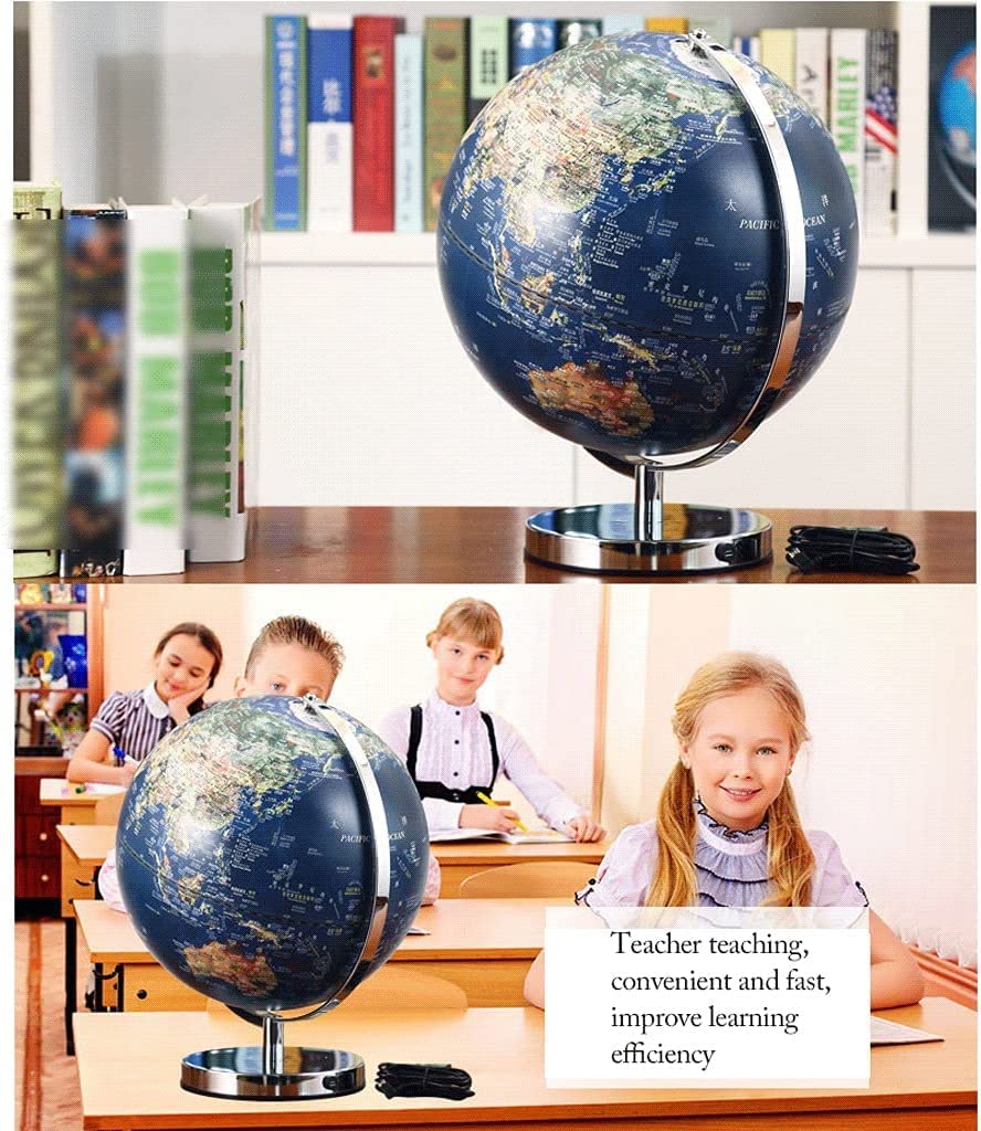 Globo terrestre, Globo Illuminato A LED Desktop Education Terra(12in a)