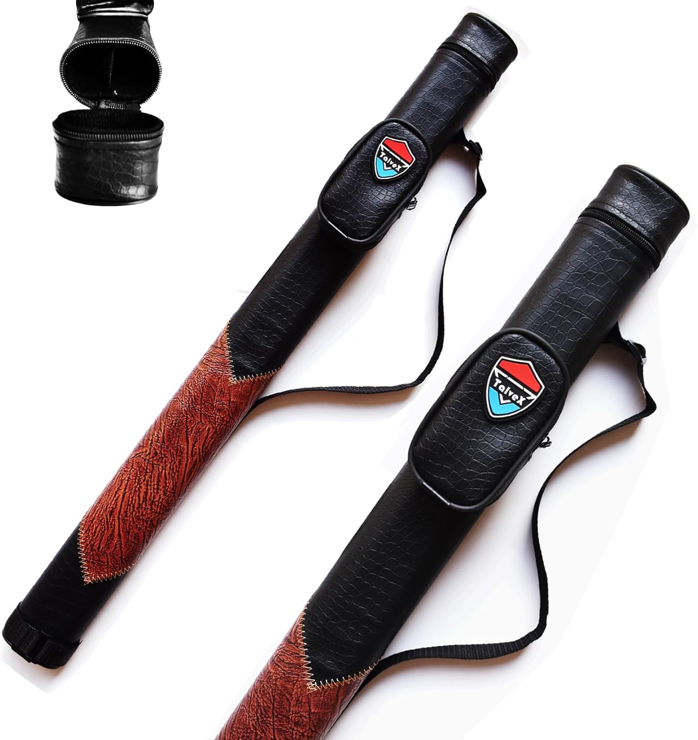 TalveX ARUIS 1x1 Hard cue case Pool Cue Billiard Stick Carrying Case(Holds 1 Butt/1 Shaft), Cue