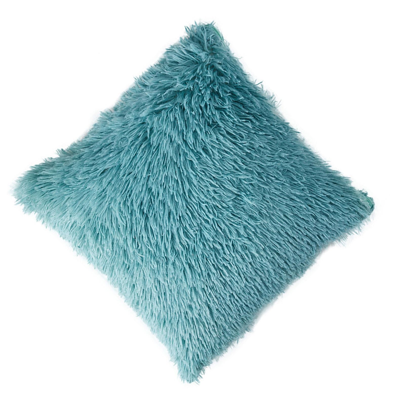 Furs Soft Pillow Case Removable Washable Design Plush Cushion Cover Multiple Color Available Home Decors Reversible Faux Pillow Cover Plush Double Sided Washable with Zipper Multi Color Home