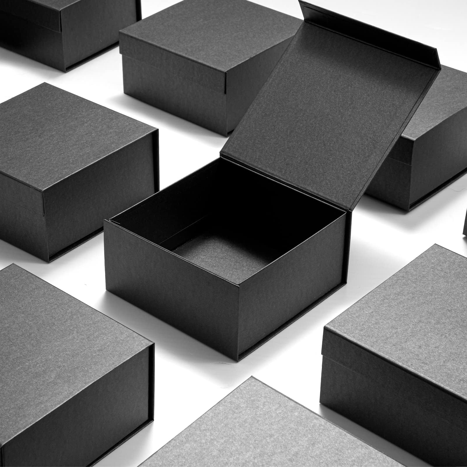 MESHA 9.5X7X4" Magnetic Gift Box，5PC Gift Boxes for Presents,Gift Box Magnetic Closure,Black Gift Boxes with lids,Magnetic Boxes for Gift,Bridesmaid Proposal Box for Presents