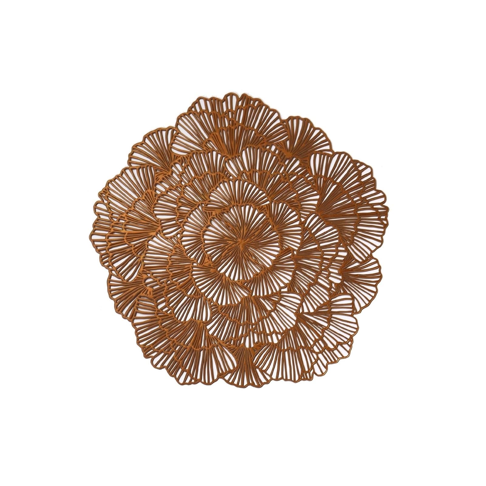 Set de table rond bohème marron pour repas chaleureux en famille au quotidien