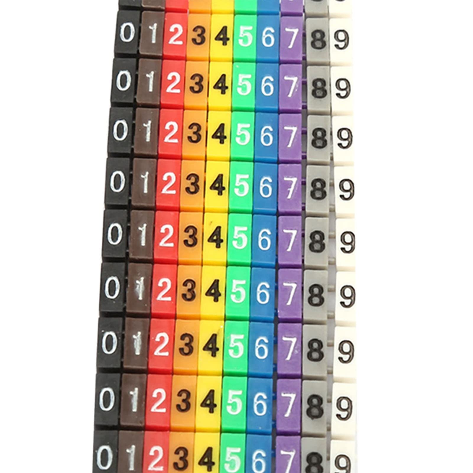 Juego De Marcadores De Cables, Tubo De Número Digital, Marcador De Cables Tubo De Numero Digital Marcador De Numeracion De Cables Tubo Marcador De Cables Rendimiento De Alta Gama