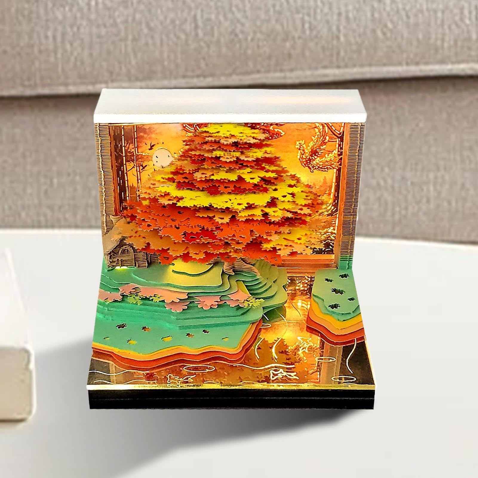 Calendario 3D per ufficio Blocco note | Calendario planner 52 settimane 2026 per lavoro, scuola, appartamento, hotel, Natale, Ringraziamento