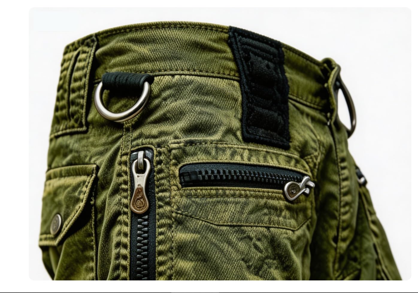 Pantaloncini cargo da uomo, stile retrò, con molte tasche, per sport