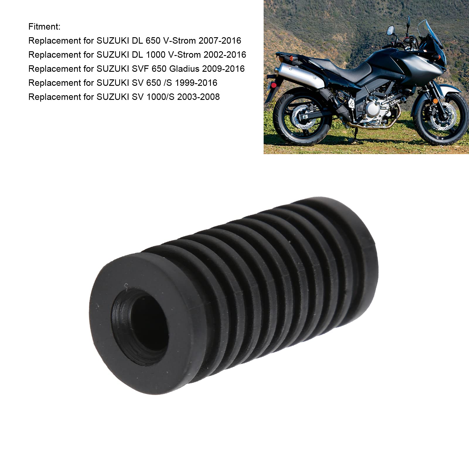 Coussin De Pédale En Gel De Silice Pour Moto - Confort Et Protection Pour Suzuki V-Strom, SV, Gladius !