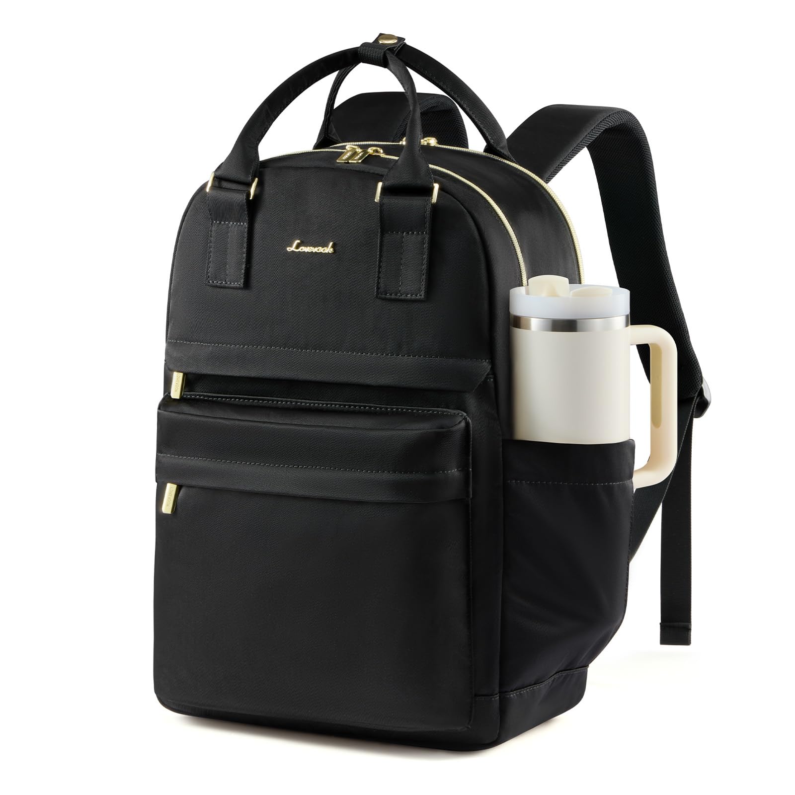 LOVEVOOK Laptop Rucksack Damen Groß Schulrucksack Teenager Mädchen Schultasche Wasserdicht Travel Backpack Women 17,3 Zoll Arbeitstasche Lehrertasche Tagesrucksack Elegant Daypacks für Arbeit Reise