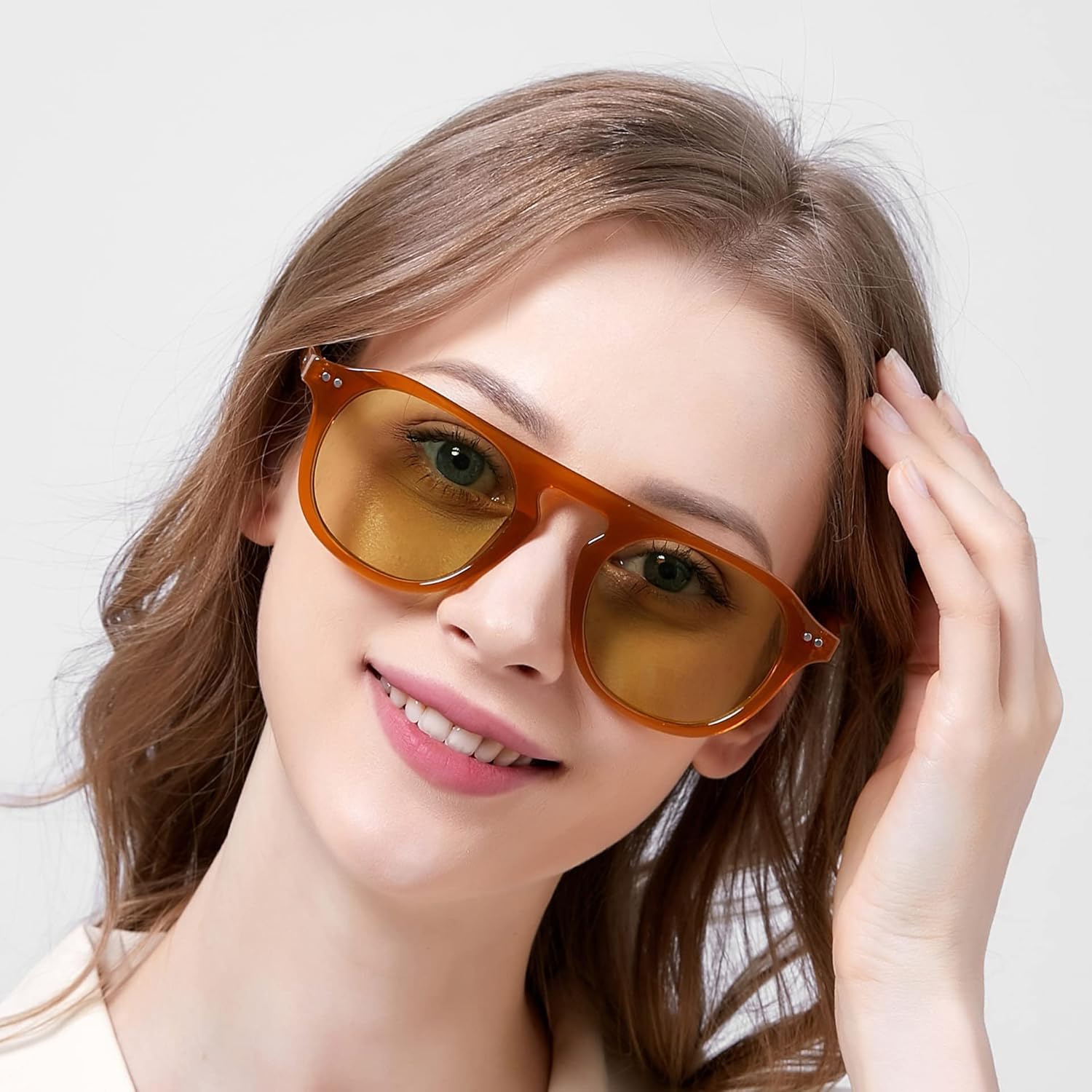 XINXIN Men's and Women's Streetwear Sunglasses Outdoor Vacation Sun Shades (Color : D, Size : Medium)