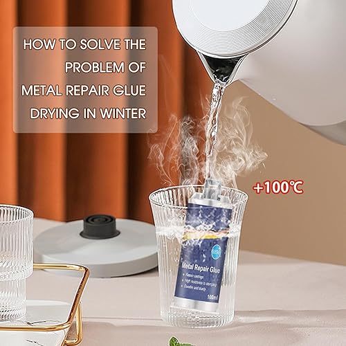 Miniatura 2 de Pegamento de reparación de metales, pegamento de reparación de fundición, relleno de soldadura de metal líquido resistente a altas temperaturas para