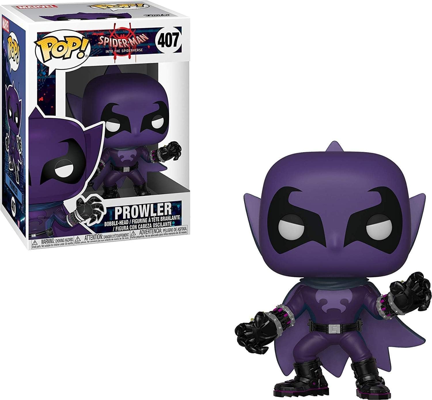 Pop Marvel: Animated Spider-Man Movie - Prowler Collectible Figure, Multicolor