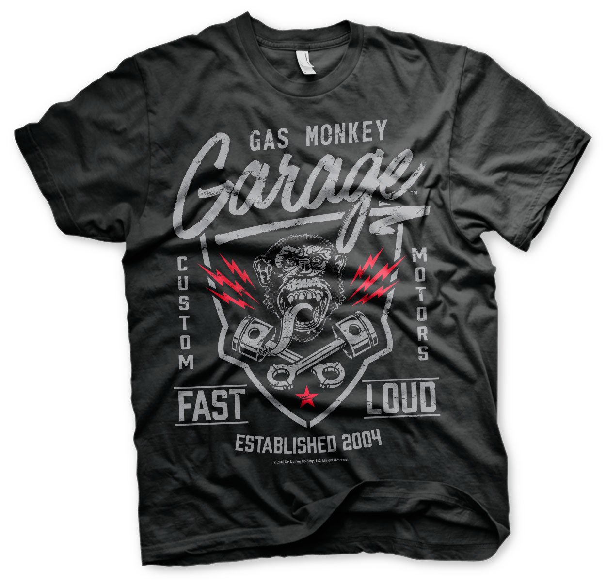 Gas Monkey Garage Fast'n Loud T-Shirt Black - Black - Medium