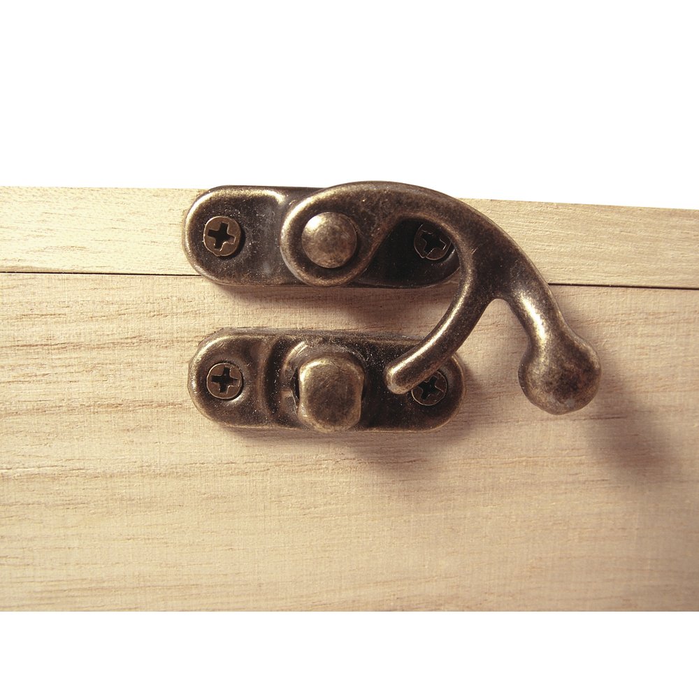 Rayher 62382000 houten commando/ladebox, 3 laden, 21,5 x 14,5 x 16 cm