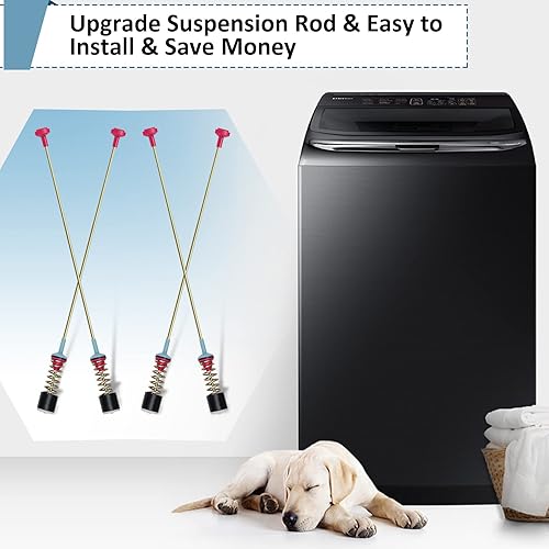 Miniatura 9 de DC97-18610F WA50M7450AWA4 DC97-18610A Kit de varillas de suspensión para arandela Samsung WA50M7450APA4 WA54M8750AWA4 WA50M7450AWA4 WA52M7750AV4A4