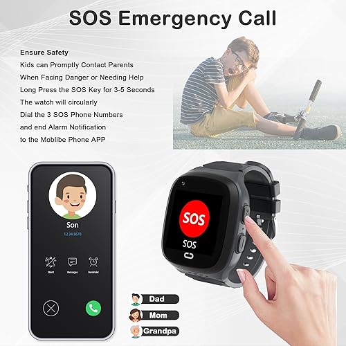 Miniatura 3 de Reloj inteligente para niños, relojes inteligentes para niños y niñas con pantalla táctil HD de 16 juegos, reproductor de música, cámara, reloj