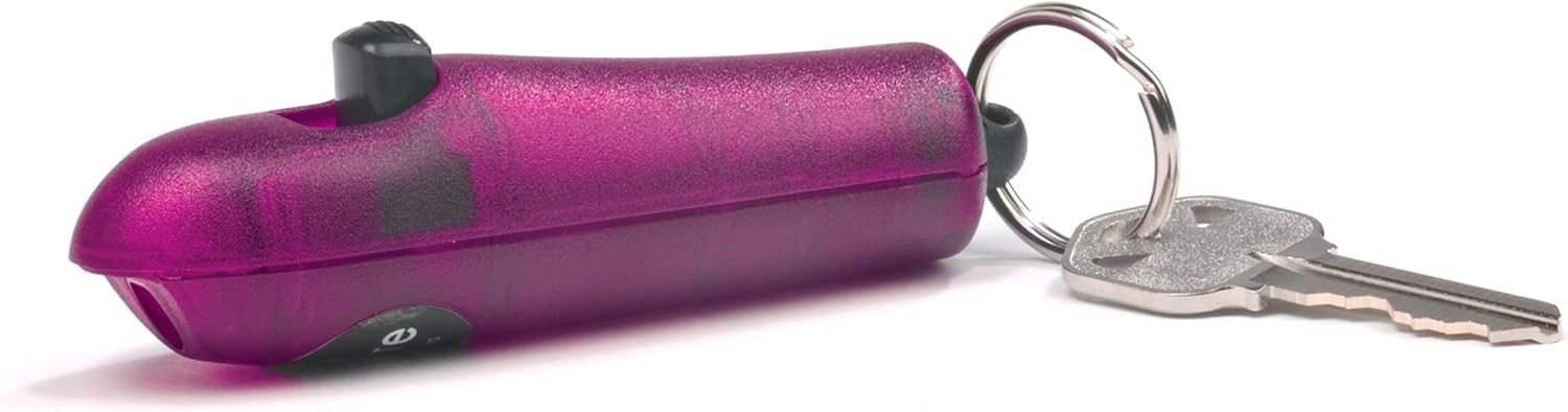 SABRE Red Pepper Spray - Police Strength - Spitfire- Most Advanced, Compact & Fastest-Deploying Key Ring Spray with Refillable Case