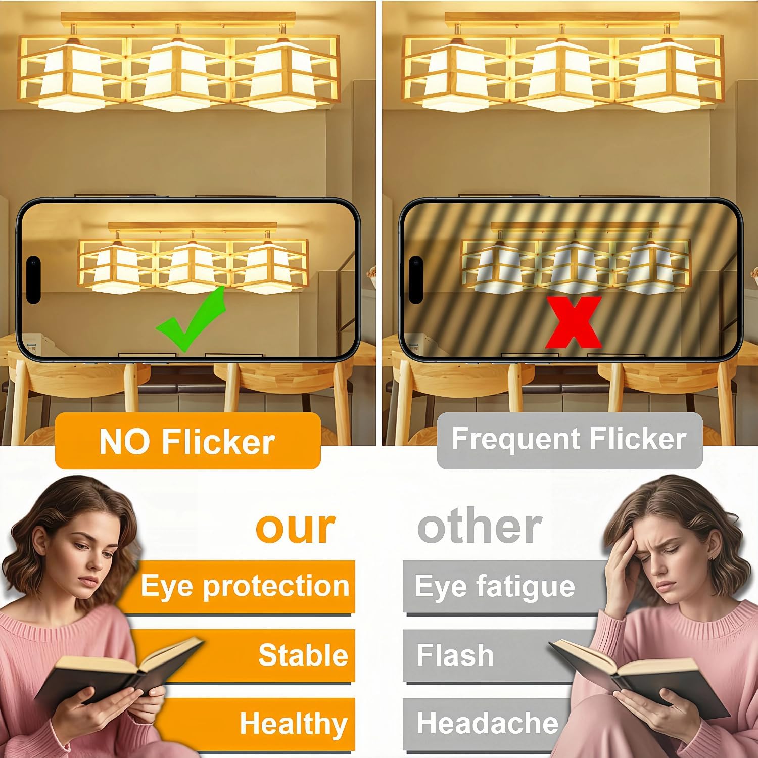 G80/G25 Globe Light Bulbs 60 Watt Equivalent, Jacqueny 6PCS Dimmable G25 E26 6W Matt White High Output 2700K Warm White, No-Flicker Edison G25 Light Bulbs Frosted 450LM, Long Lifetime For Home, Office