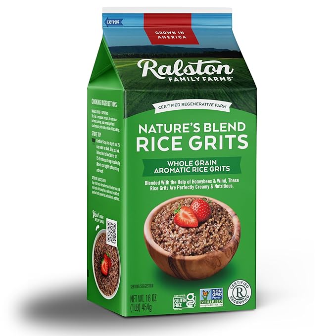 Ralston Family Farms Nature's Blend Rice Grits 16 oz Pack de 6 miniatura 3