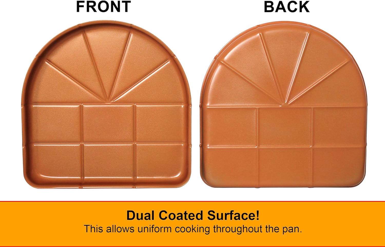 Pizza Pan, Large 14 Inch Cooking Surface, Safe Non-Stick Ceramic Coating, Oven Baking Pan, Sheet Pan, Ideal for Cooking, Baking, Homemade Pizza & Other Foods, PFOA PFOS, PTFE, & Teflon Free