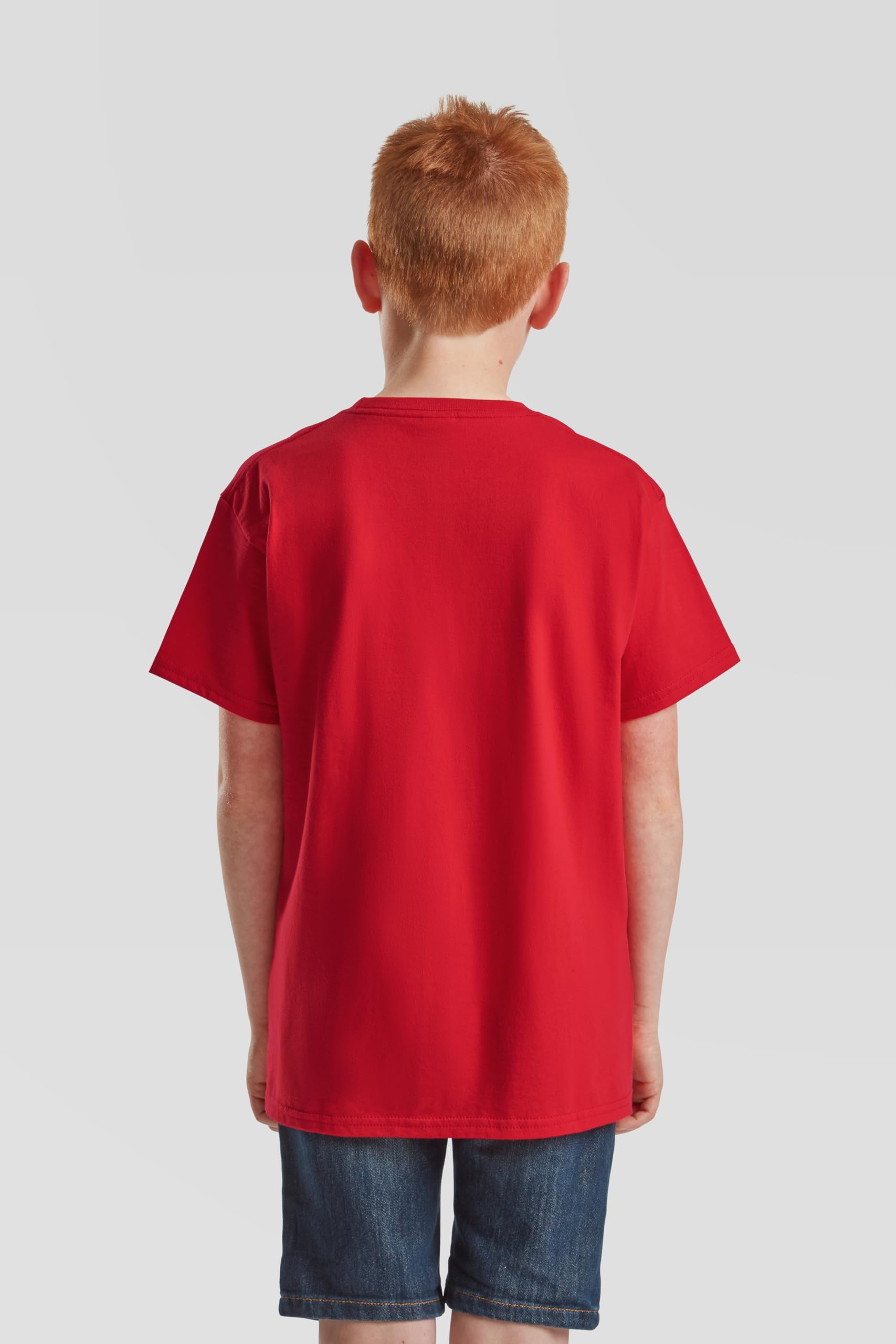 Fruit of the Loom Confezione da 10 pezzi Kids Iconic 195 T | Maglietta per bambini in 100% cotone, vestibilità classica, girocollo + sacchetto in tessuto MyShirt