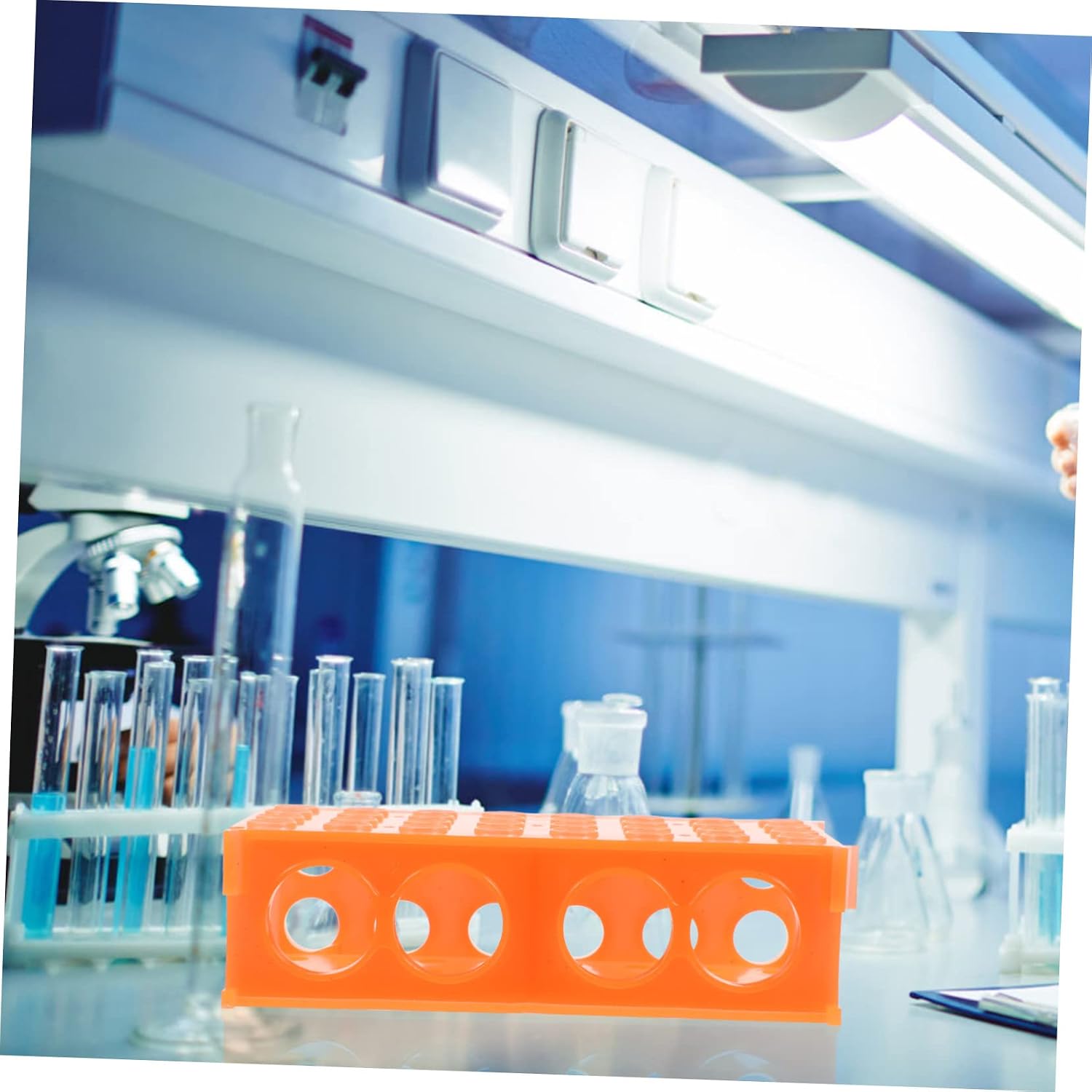 Zerodeko 2Pcs Rack Holder for Microcentrifuge Tubes for Lab Organization and Sample Storage Compatible Tubes