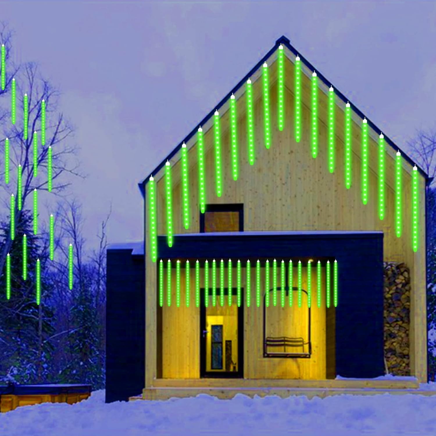 KUAW Christmas Meteor Shower Rain Lights 30cm 10 Tubes 240 LED