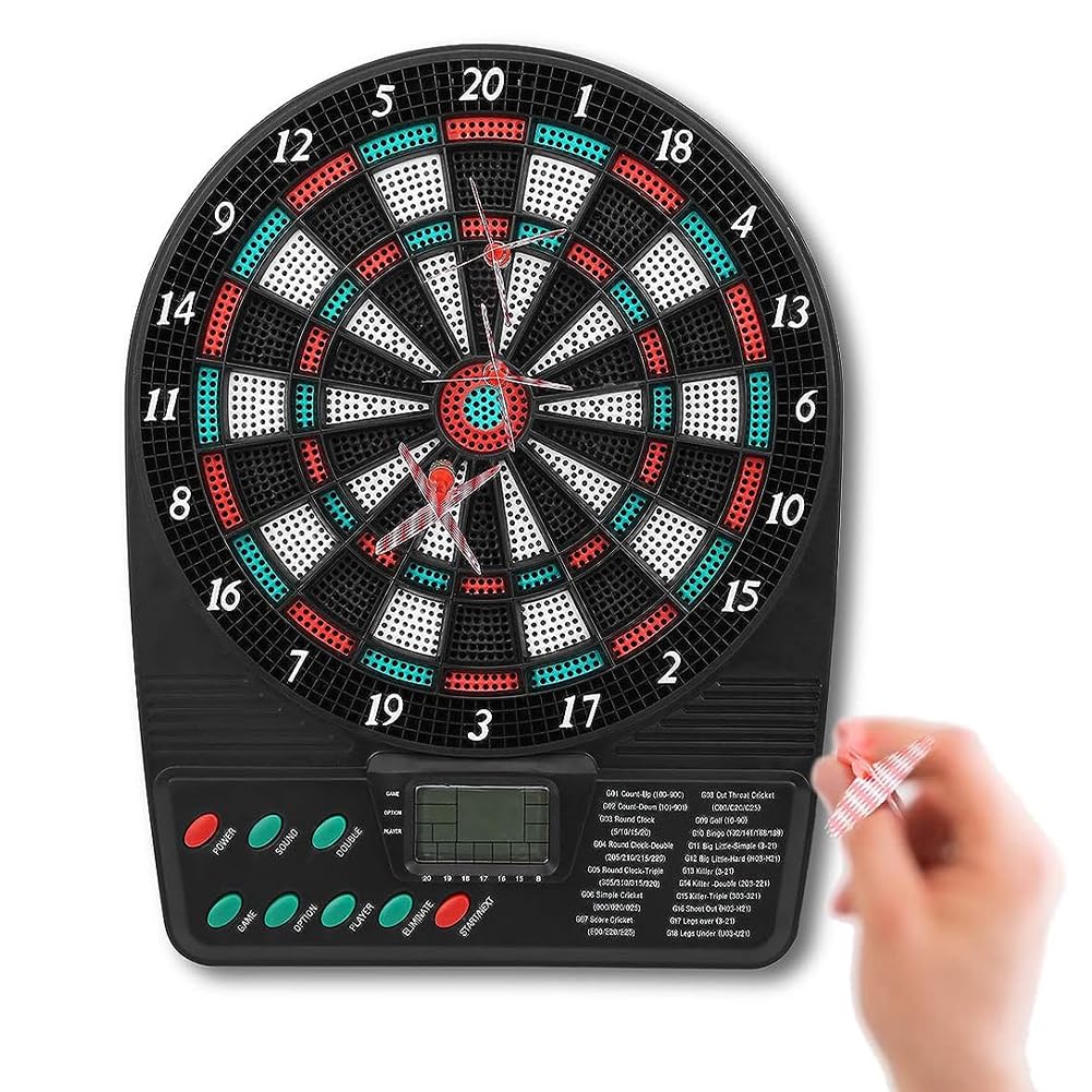 Diana Electrónica con Pantalla LCD, Puntuación Automática | Juego De Diana De Ocio Familiar Para Entretenimiento En Casa