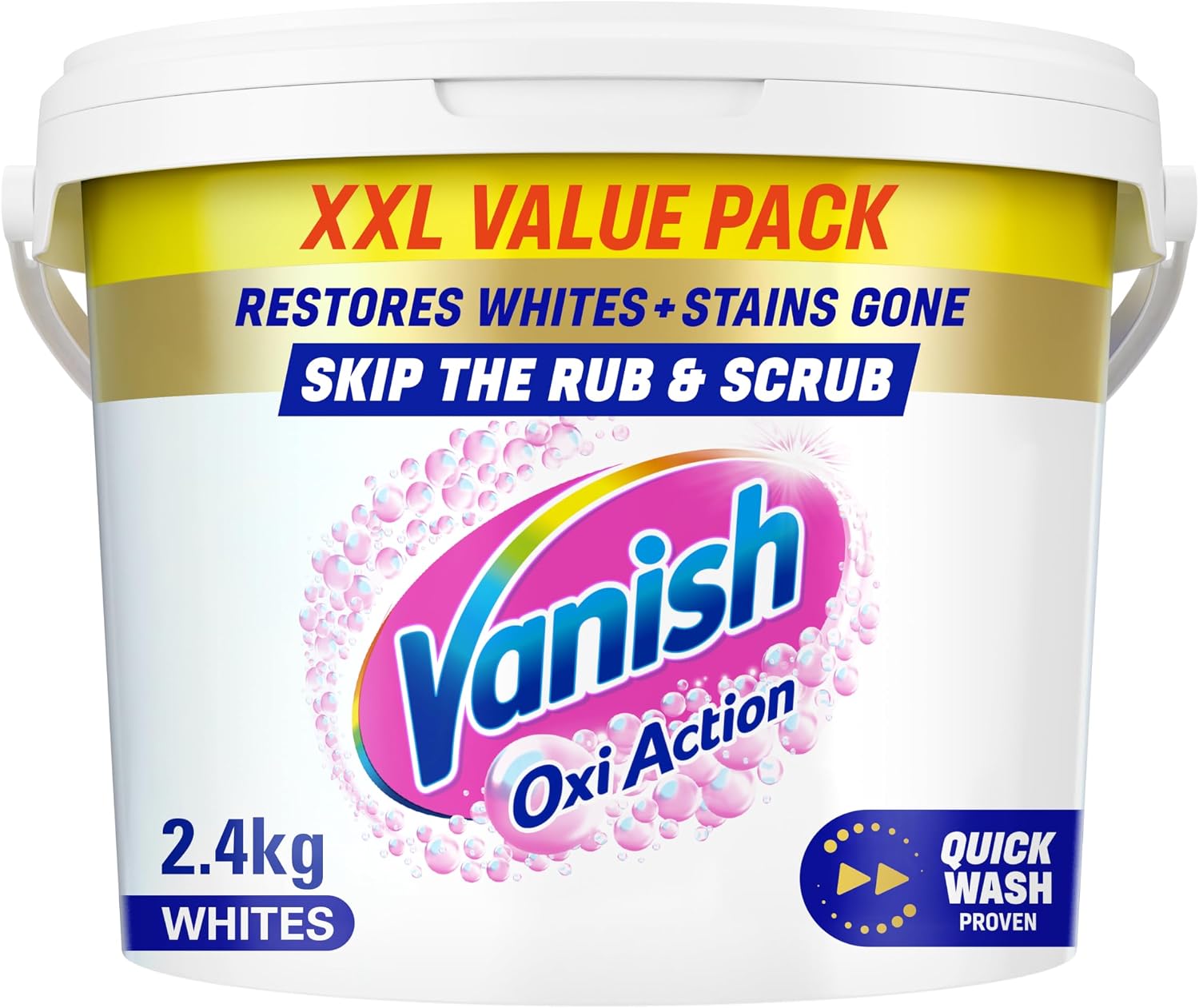 Vanish Gold Crystal White Stain Remover Powder, 2.4kg