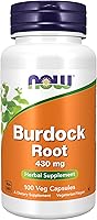Vista 1 de NOW Suplementos, Raíz de bardana (Arctium lappa) 430 mg, Suplemento herbario, 100 cápsulas vegetales