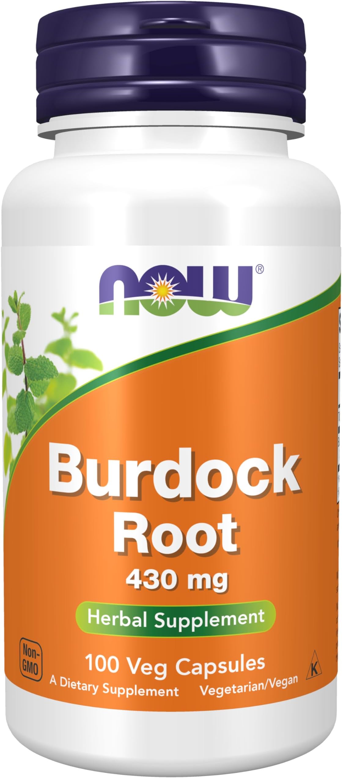 Now Foods Burdock Root, 100 Caps 430 mg