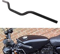 AnXin 7/8" (22mm) Black Drag Handlebars for Harley Sportster XL 883/1200 Bobber Chopper Softail Dyna Universal Tracker Bars