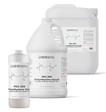 Chemfulfill PEG 200 Polyethylene Glycol 200 PEG200 Pint 16 fl oz