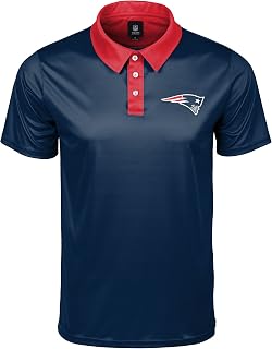 foco Men's NFL Team Logo Polo Short Sleeve Polyester Shirt