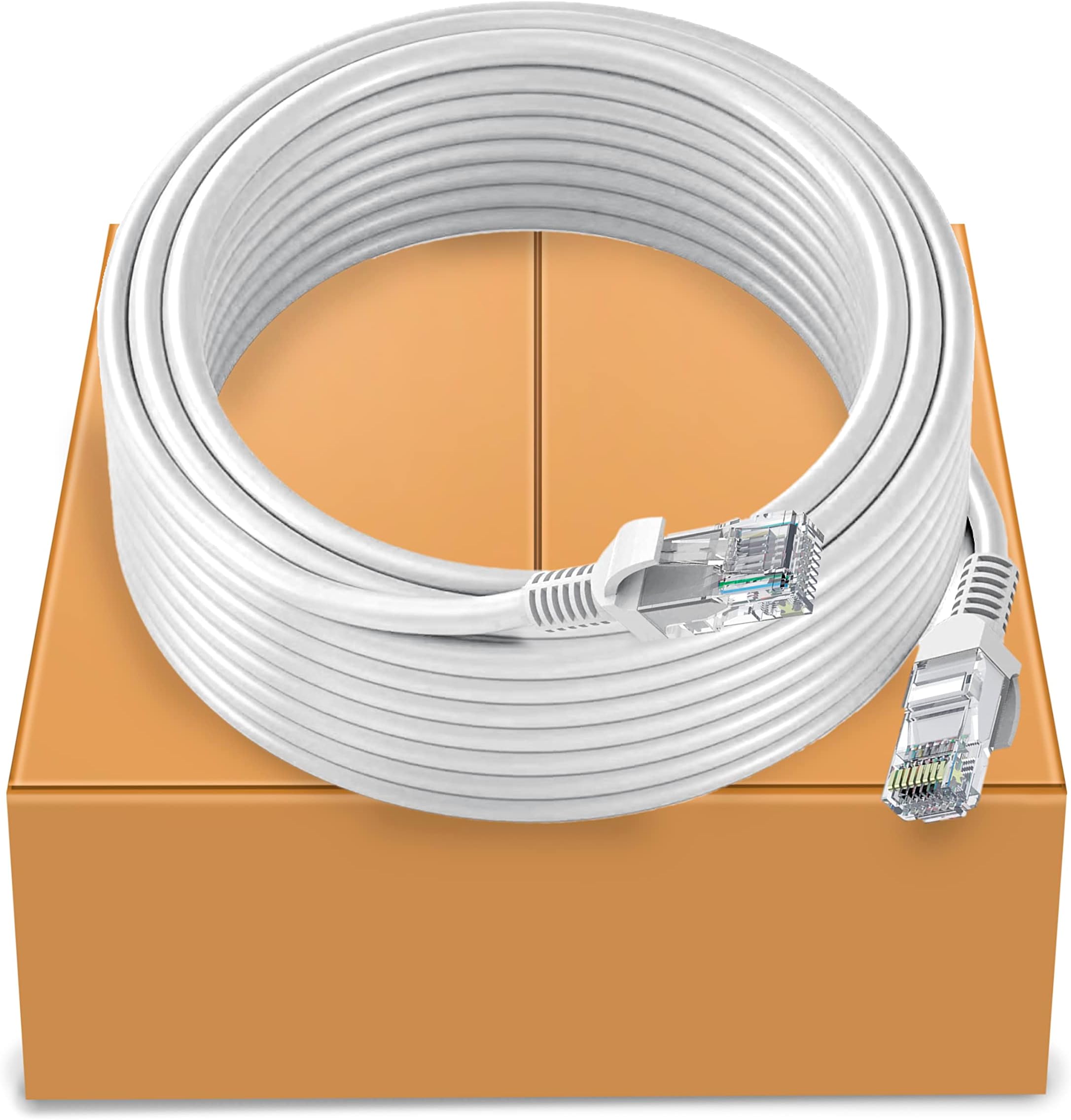 Storite Cat 6 Ethernet Cable,15 Mtr High Speed 550MHZ / 10 Gigabit Speed UTP LAN Cable, Network Cable Internet Cable RJ45 Cable LAN Wire, Patch Computer Cord Gigabit Category 6 Wires for Modem,Router