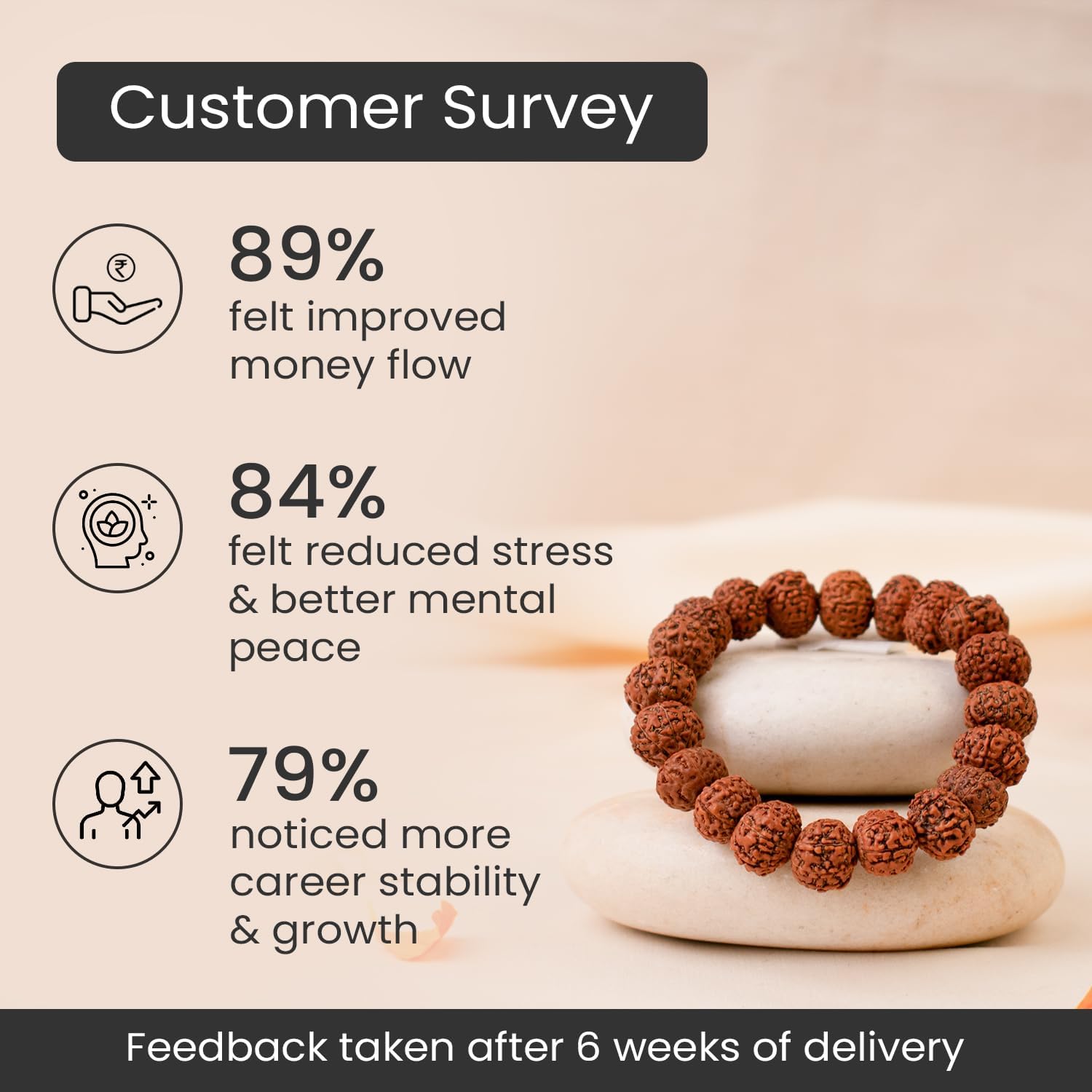 Astrotalk 7 Mukhi Rudraksha Bracelet | Powerful Shield of Positivity & Growth | Natural original Rudraksha Beads | Astrology Unisex Bracelet for Men & Women, One Size, Rudraksha, Rudraksha