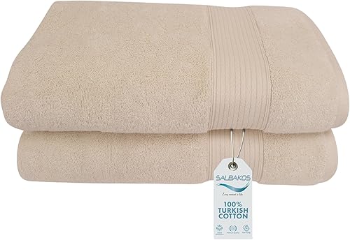 Toallas de baño de seda italiana fina y algodón turco peinado, increíblemente suaves, ecológicas, 30 x 60 pulgadas, 7.94 ozm (juego de 2, blanco)