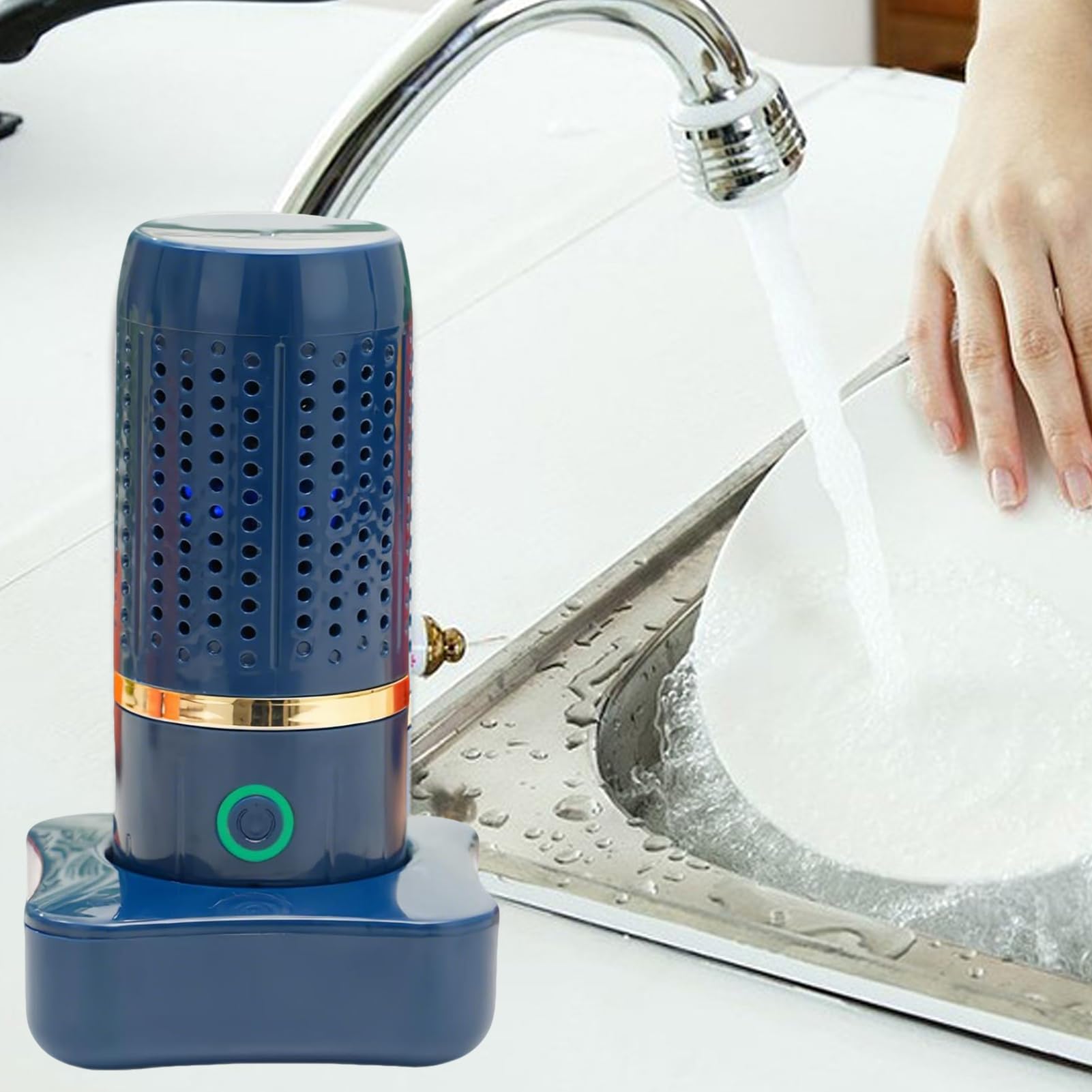 Dispositivo Limpiador De Verduras, Lavadora Portátil De Frutas Y Verduras Con Pila De 4800 mAh, Máquina De Limpieza Multifuncional Para Alimentos Carnes Mariscos