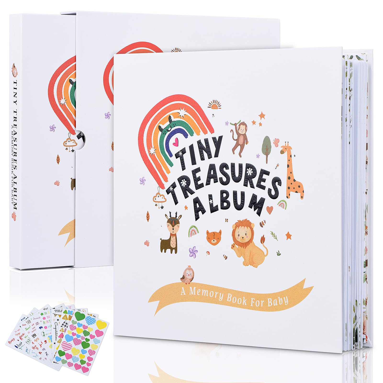 Libro dei ricordi per bambini, 248 pagine, diario dei ricordi per i primi cinque anni, album per bambini unisex, libro dei ricordi per neo genitori, regalo ideale per baby shower e