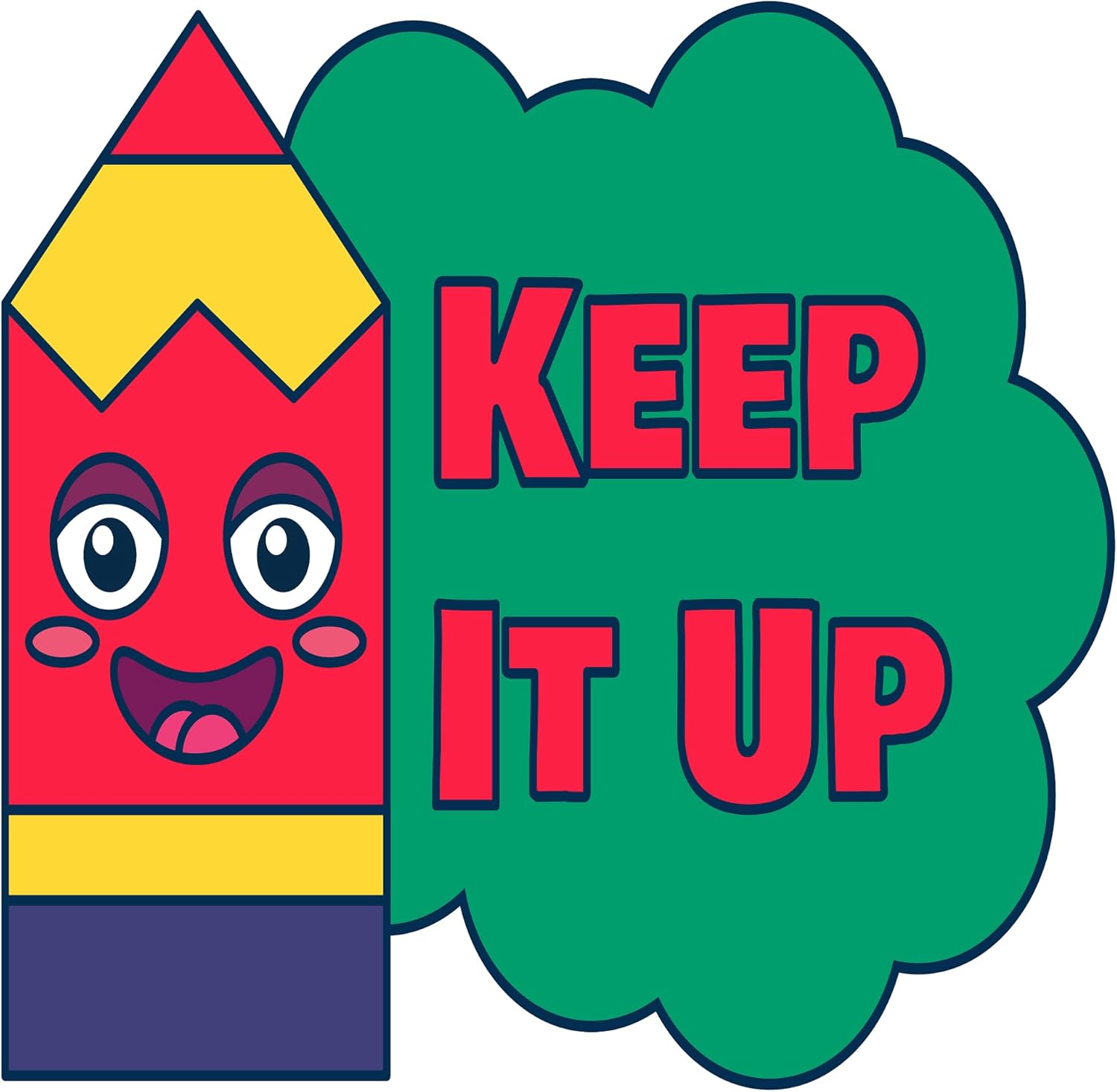 Amazon.com - Inspirational Quote Keep It Up Motivational Sticker Vinyl ...