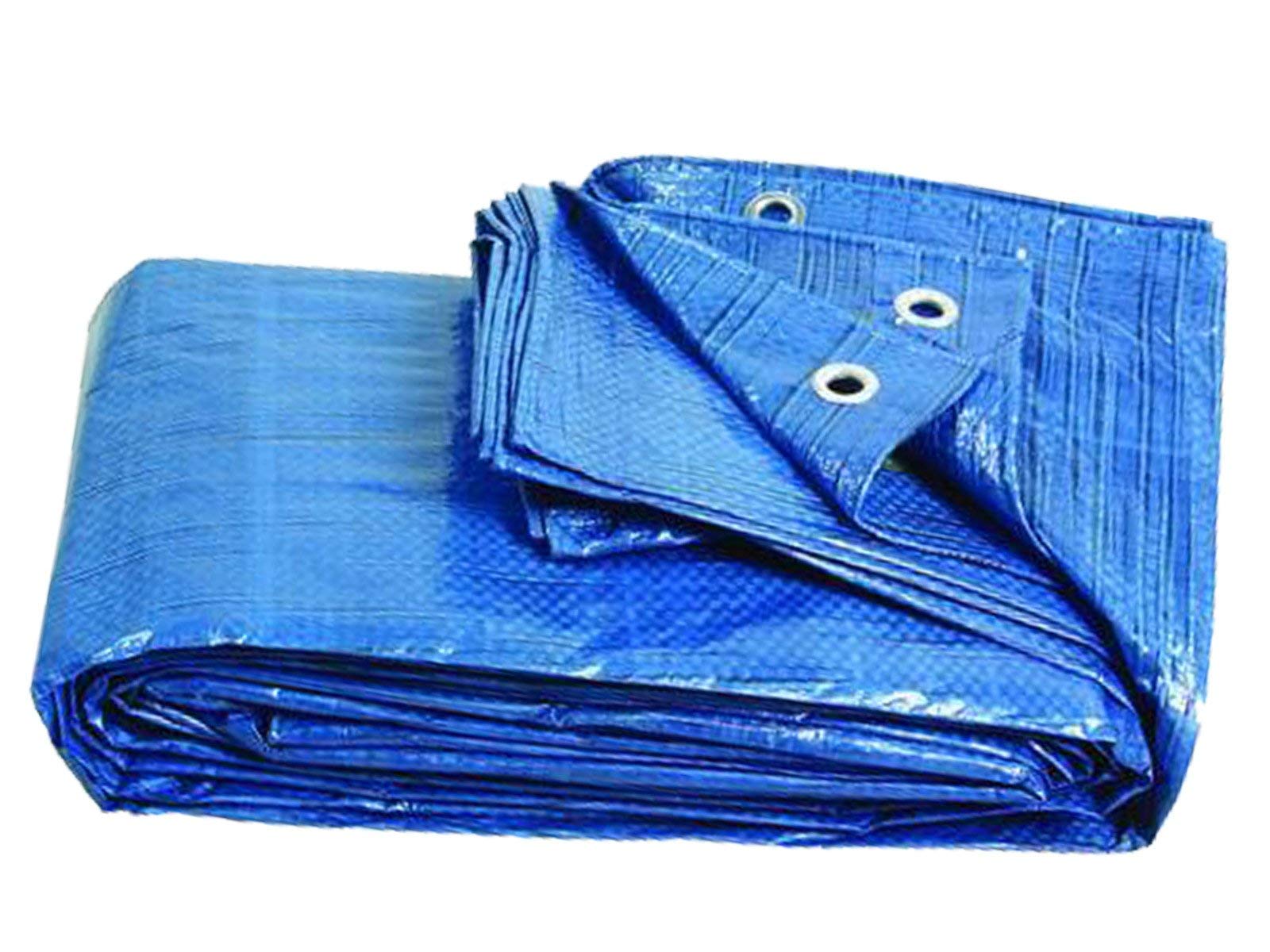 B2C Tarpaulin Tarp Sheet Cover Blue Waterproof Ground Camping Multipurpose Furniture 4M X 5M from B&Q