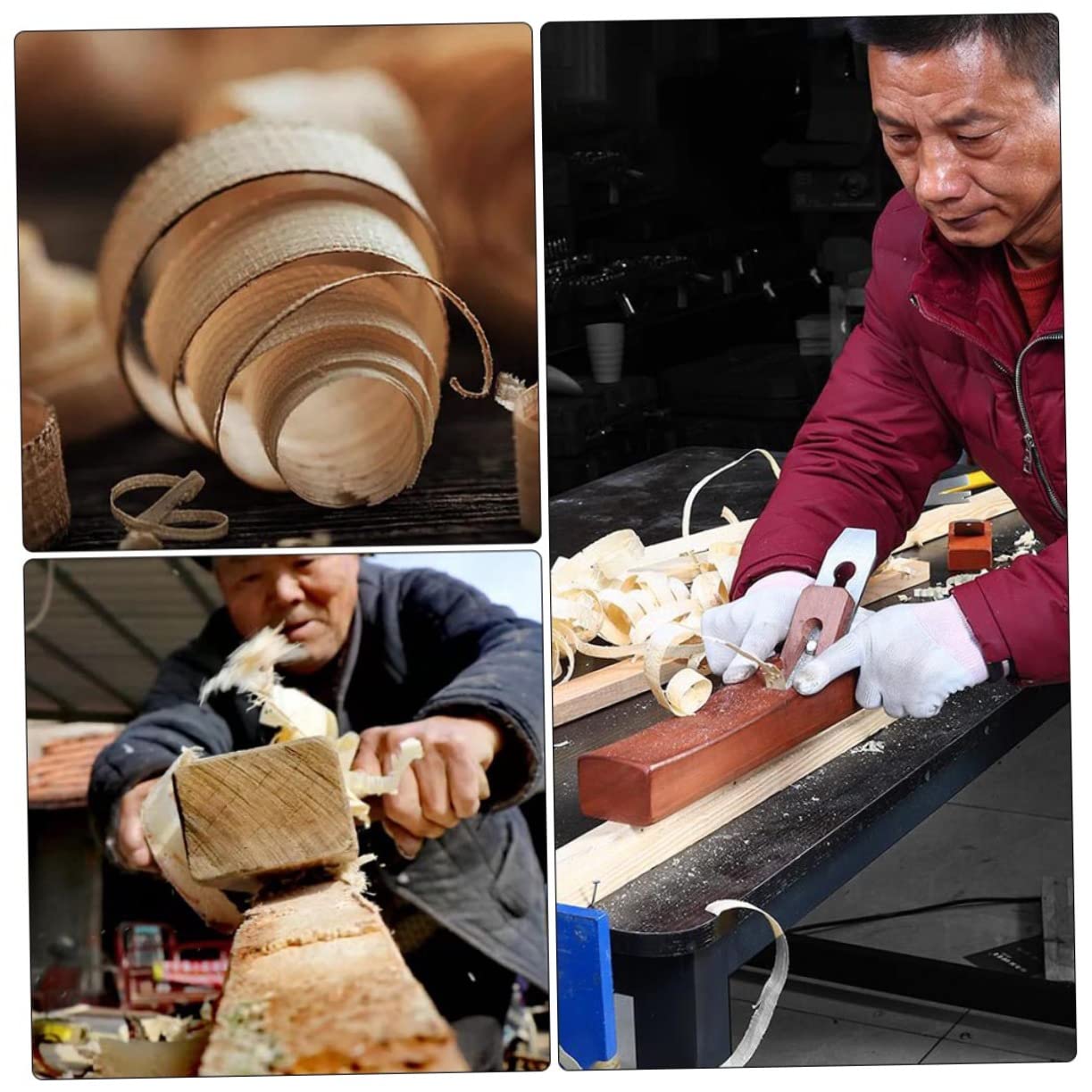 Cepilladora Manual de Madera Acero Resistente y Duradero | Herramienta de Carpintería para Trabajo Artesanal, 1 Pieza, Uso Manual para Procesamiento de Madera