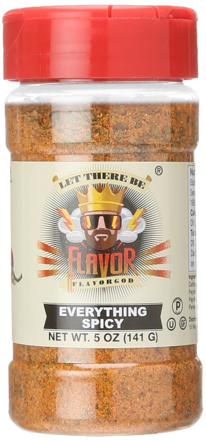 Flavor God BestSelling Spicy Everything Seasonings, Gluten Free, Low