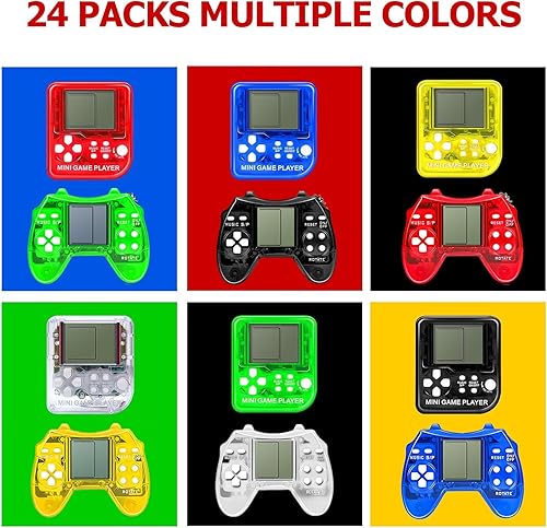 Miniatura 3 de DOEA 24 piezas de recuerdos de fiesta de videojuegos para niños, llavero de arcade, suministros de fiesta a granel para cumpleaños, bolsas de