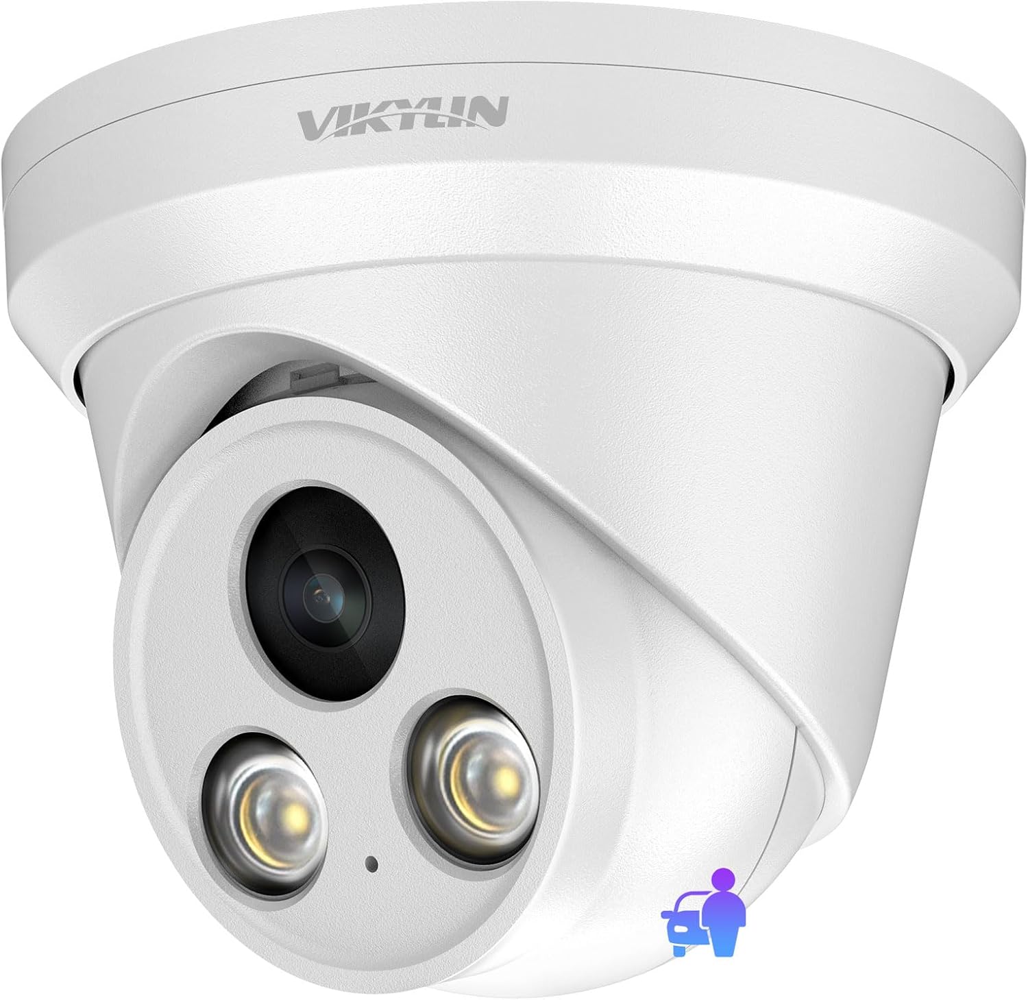 VIKYLIN 4MP PoE Turret IP Camera with Microphone