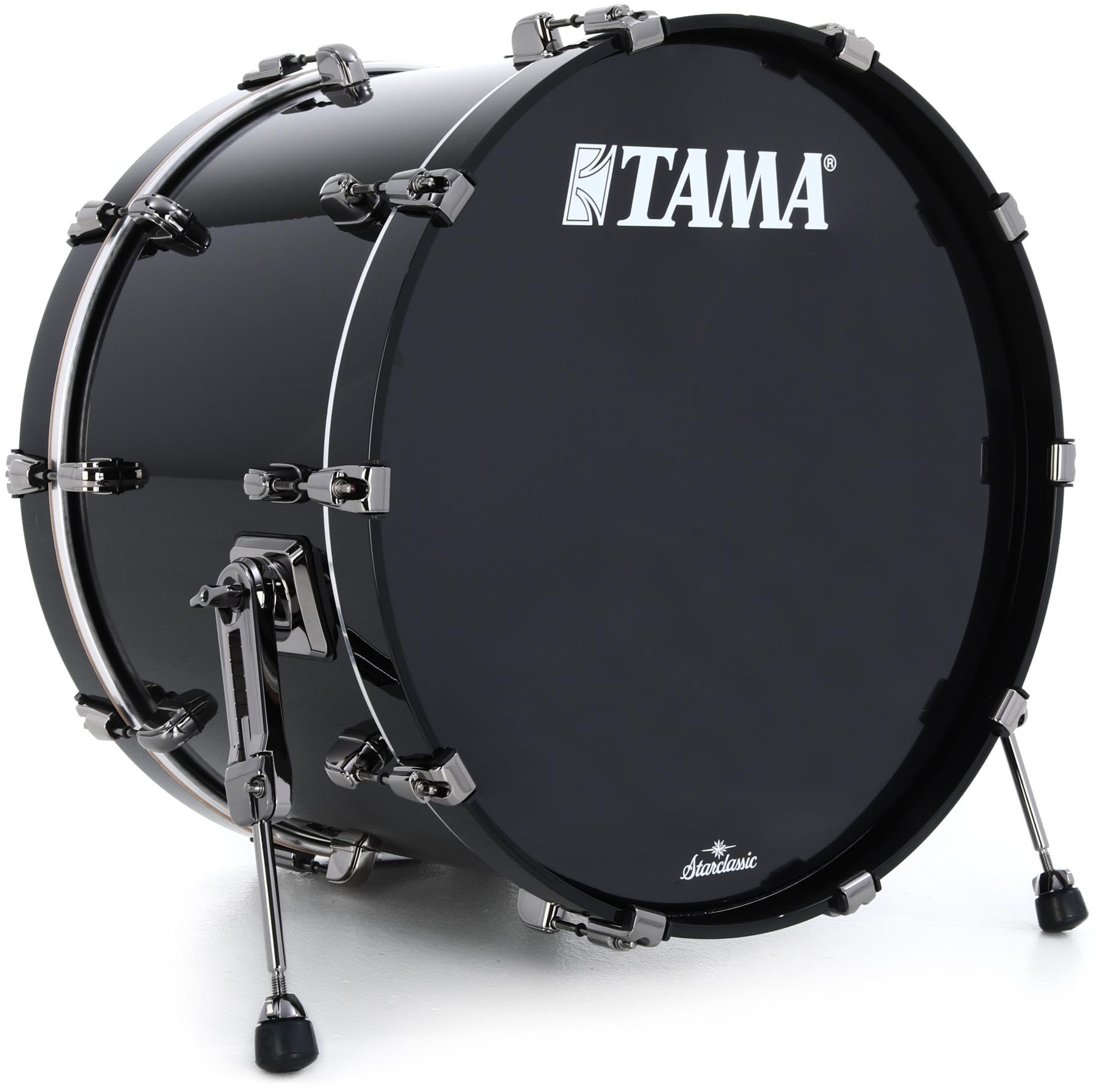Tama Starclassic Walnut/Birch Bass Drum - 14 inch x 22 inch, Piano Black with Black Nickel Hardware - Sweetwater Exclusi